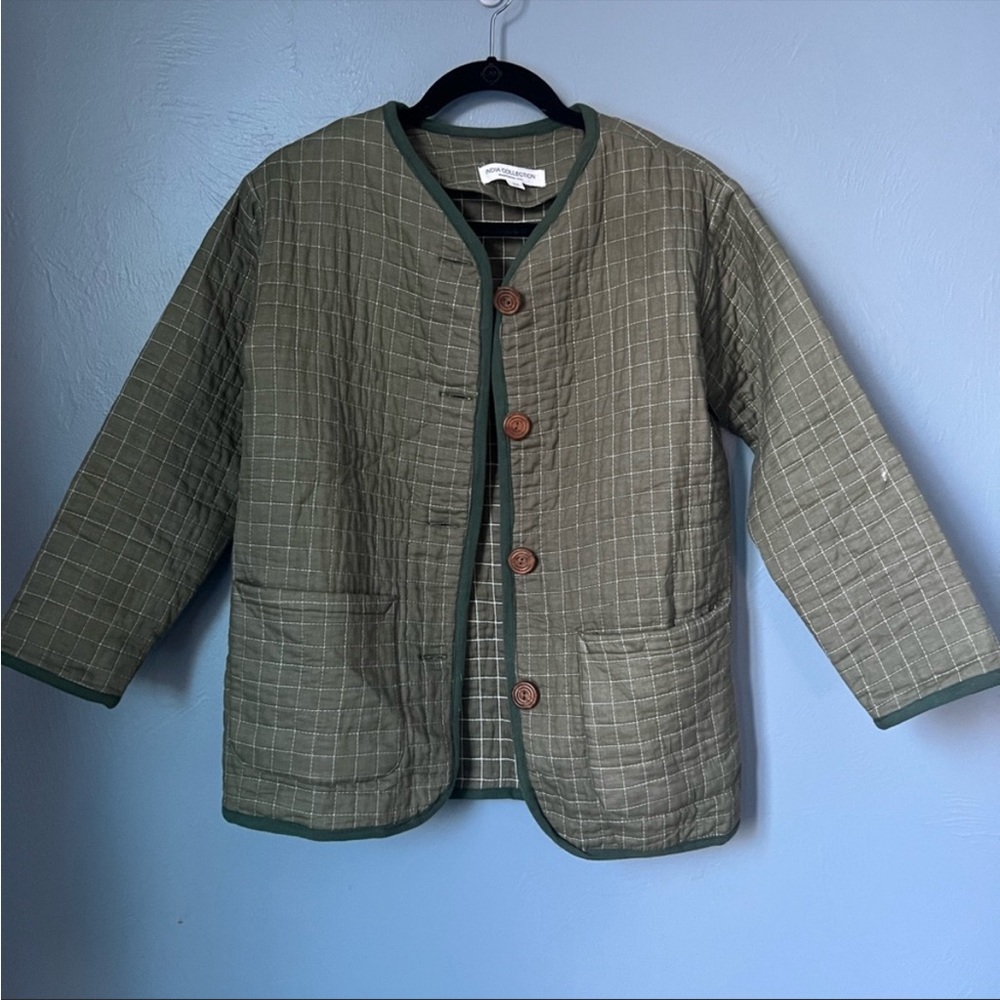 Emerson Fry - India Quilted Jacket in Moss - Size S - Picture 3 of 3